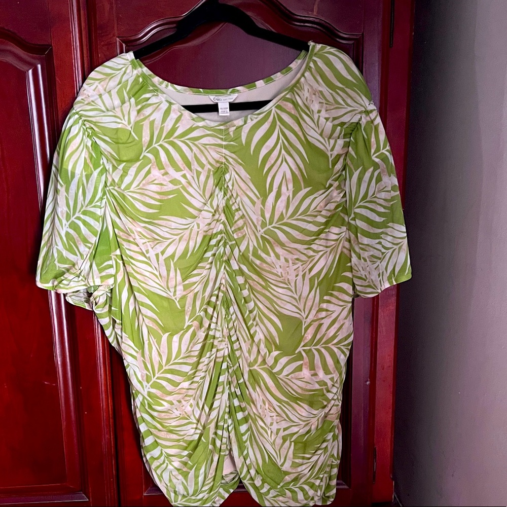 💗Short Sleeve Palm Print Shirt